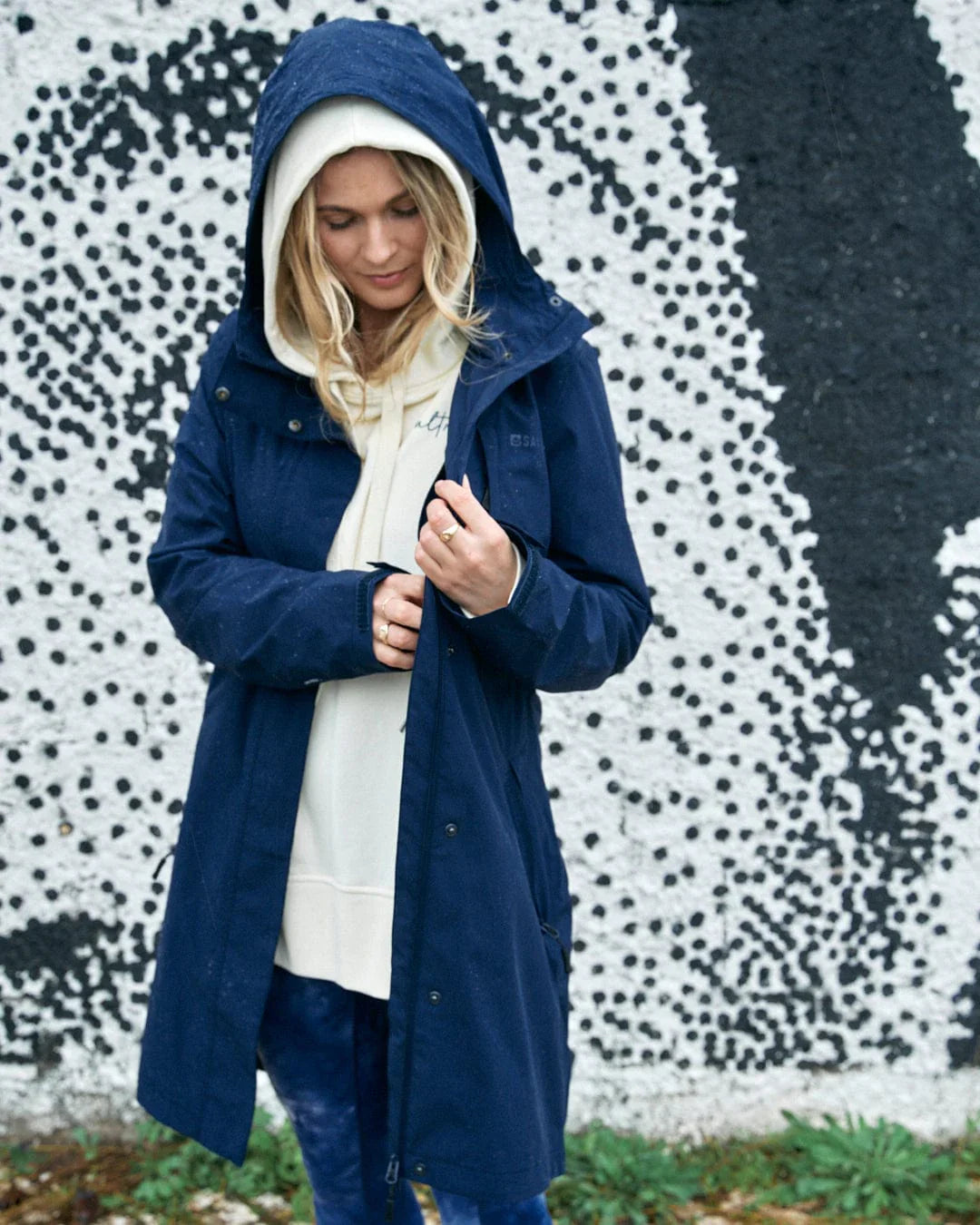 Waterdichte lange jas voor dames – Elise