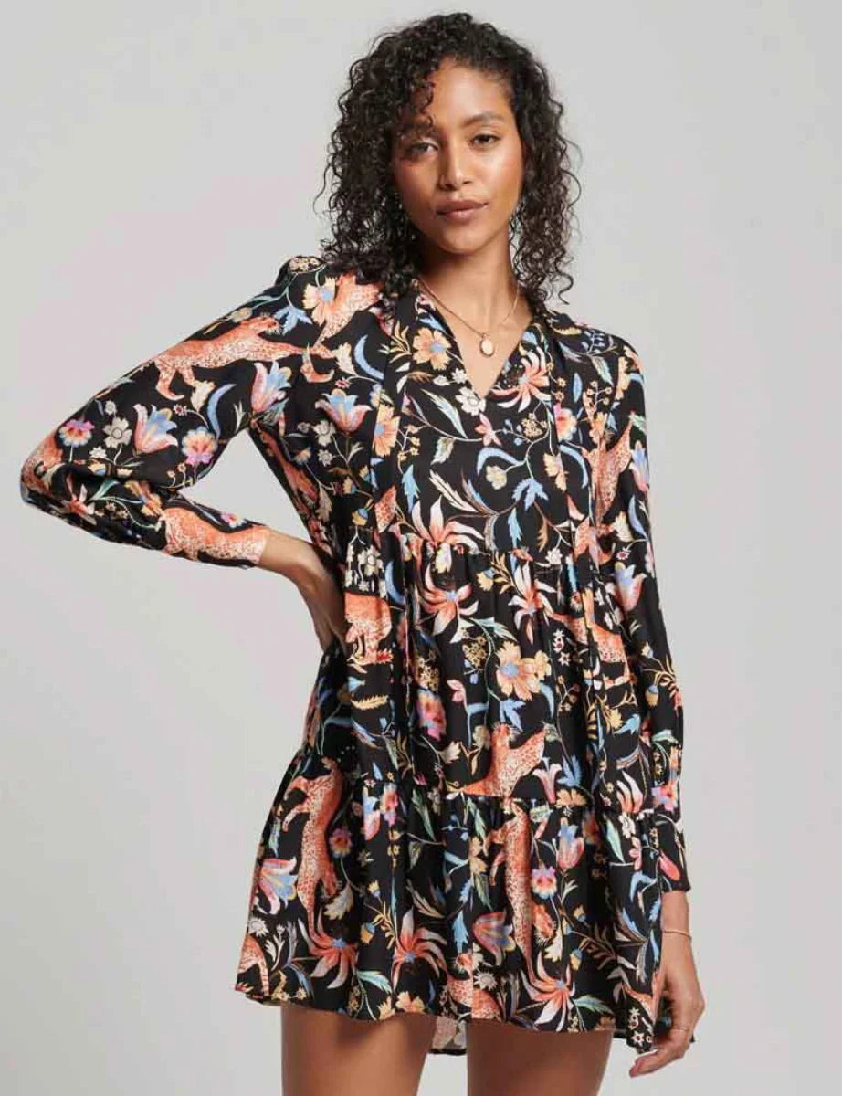 Lichte midi zomerjurk met elegante v-hals – Noor