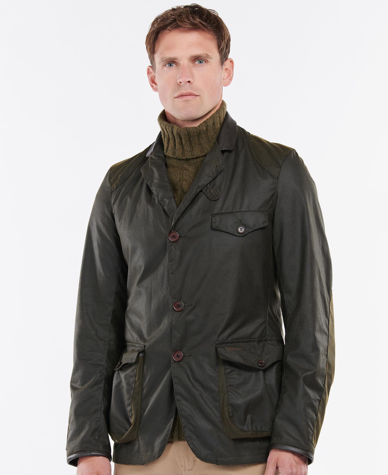 Gewaxte Herenjas met Klassieke Blazerlook – Thomas