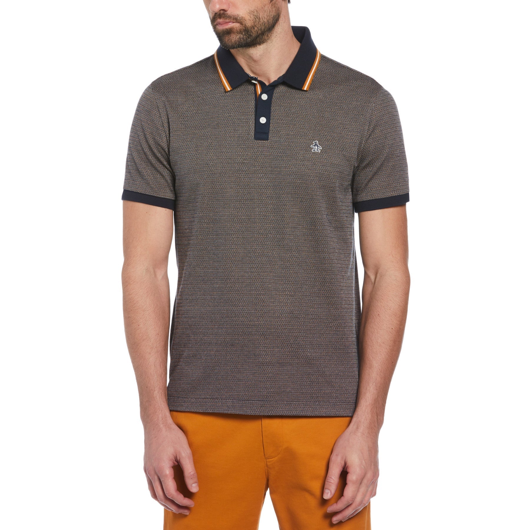 Poloshirt met Jacquardpatroon voor Mannen - Mark