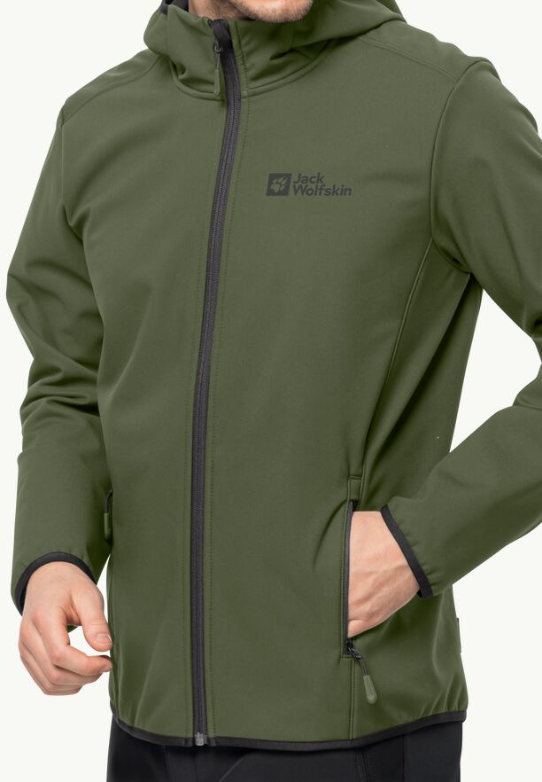 Winddichte Softshell Jas met Capuchon – Mark