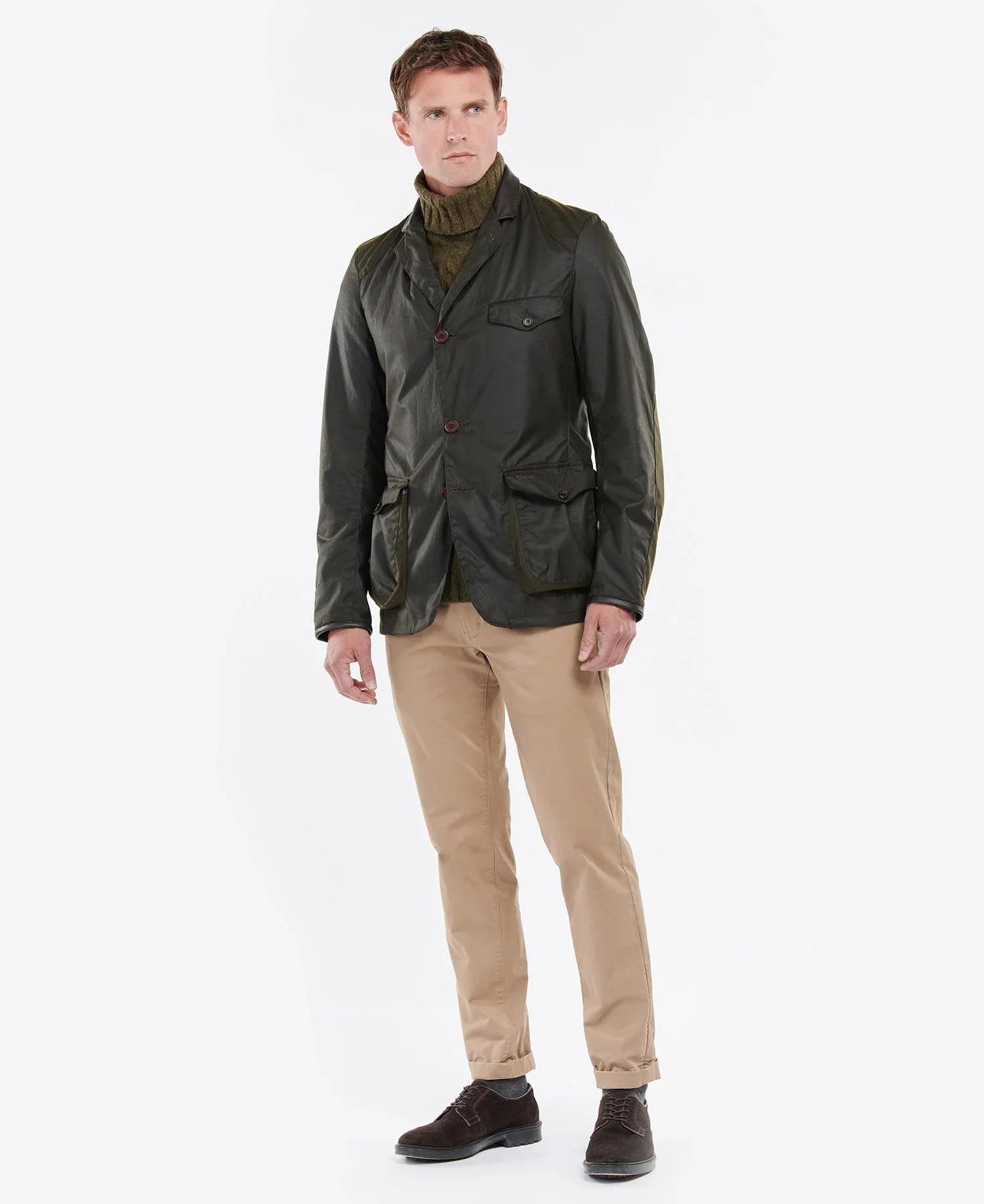 Gewaxte Herenjas met Klassieke Blazerlook – Thomas