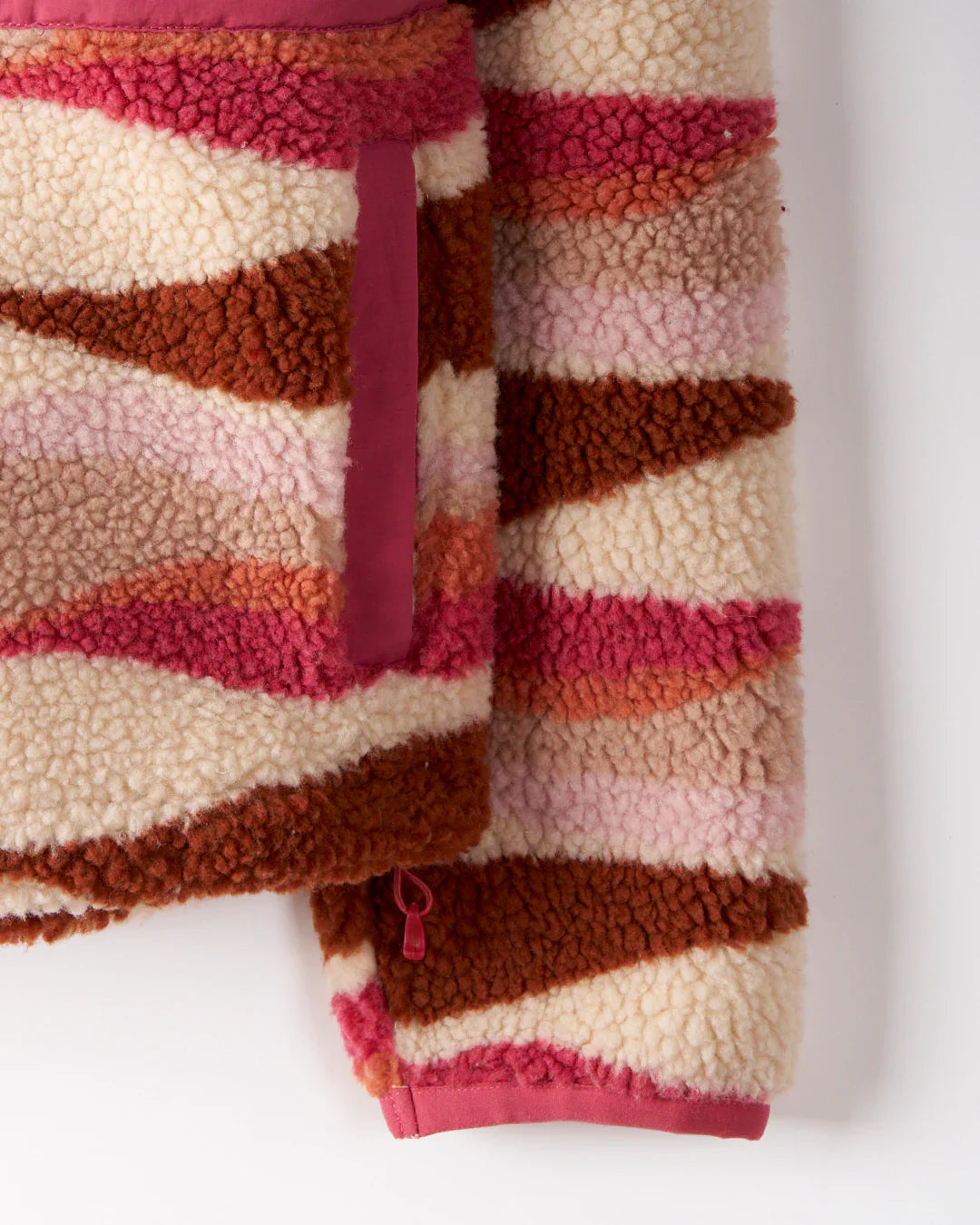 Cremekleurige damestrui met print en ronde hals – Sophie