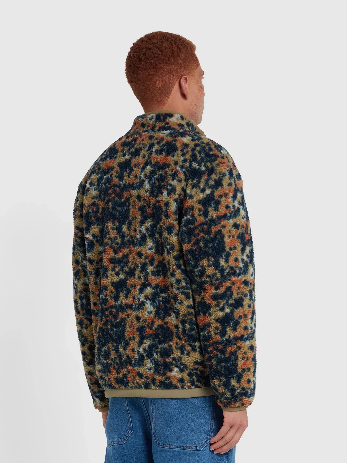 Recycled Fleece Jack met Camouflage Print - Max