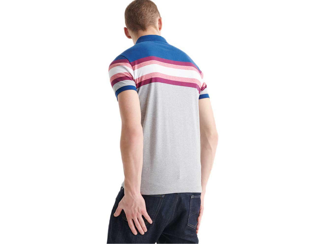 Gestreept katoenen polo shirt heren korte mouw – Bram