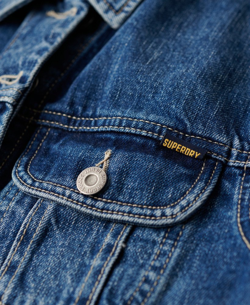 Slim denim trucker jas voor dames – Lisa
