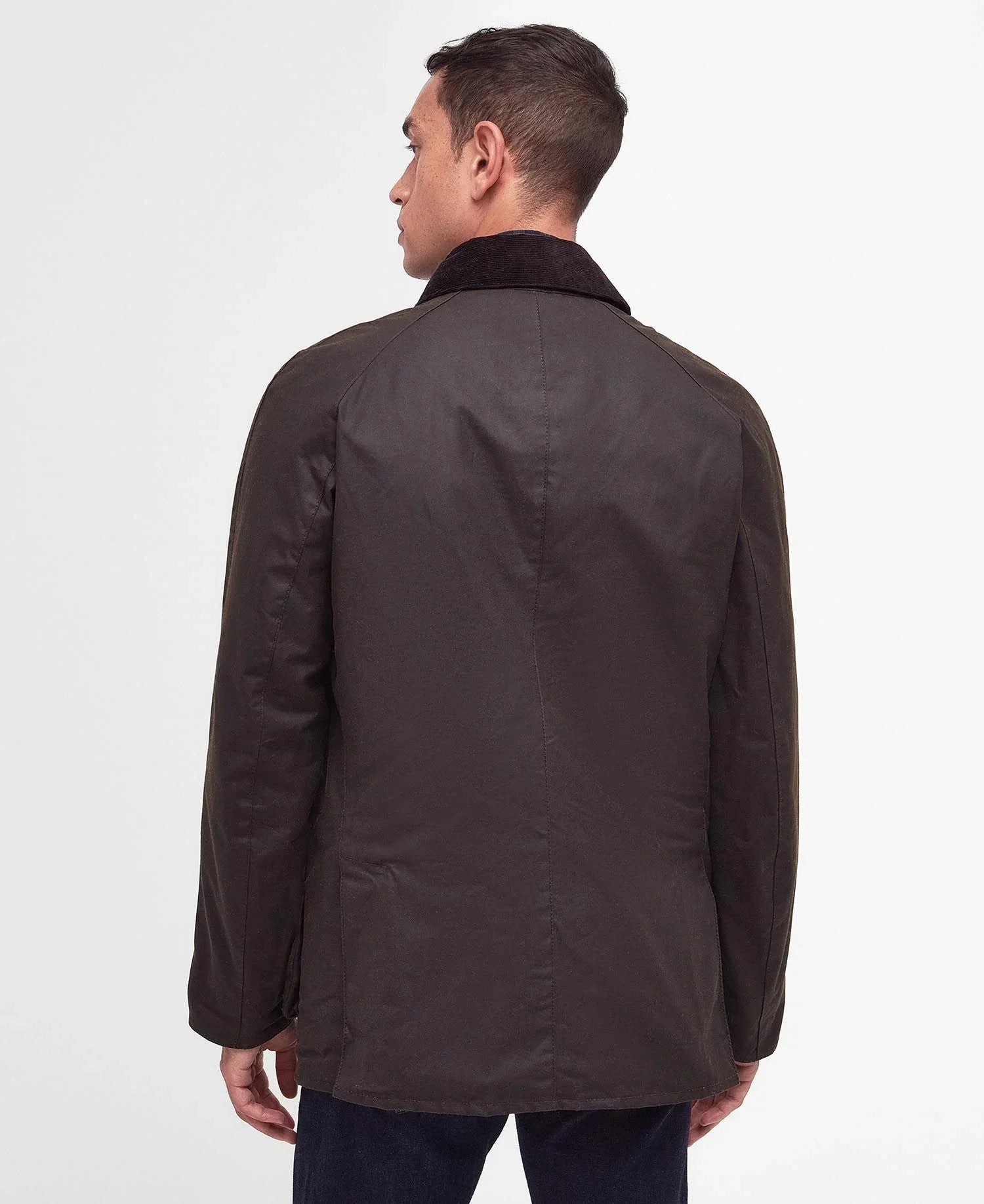 Gewaxte herenjas met corduroy kraag en zakken – Hugo