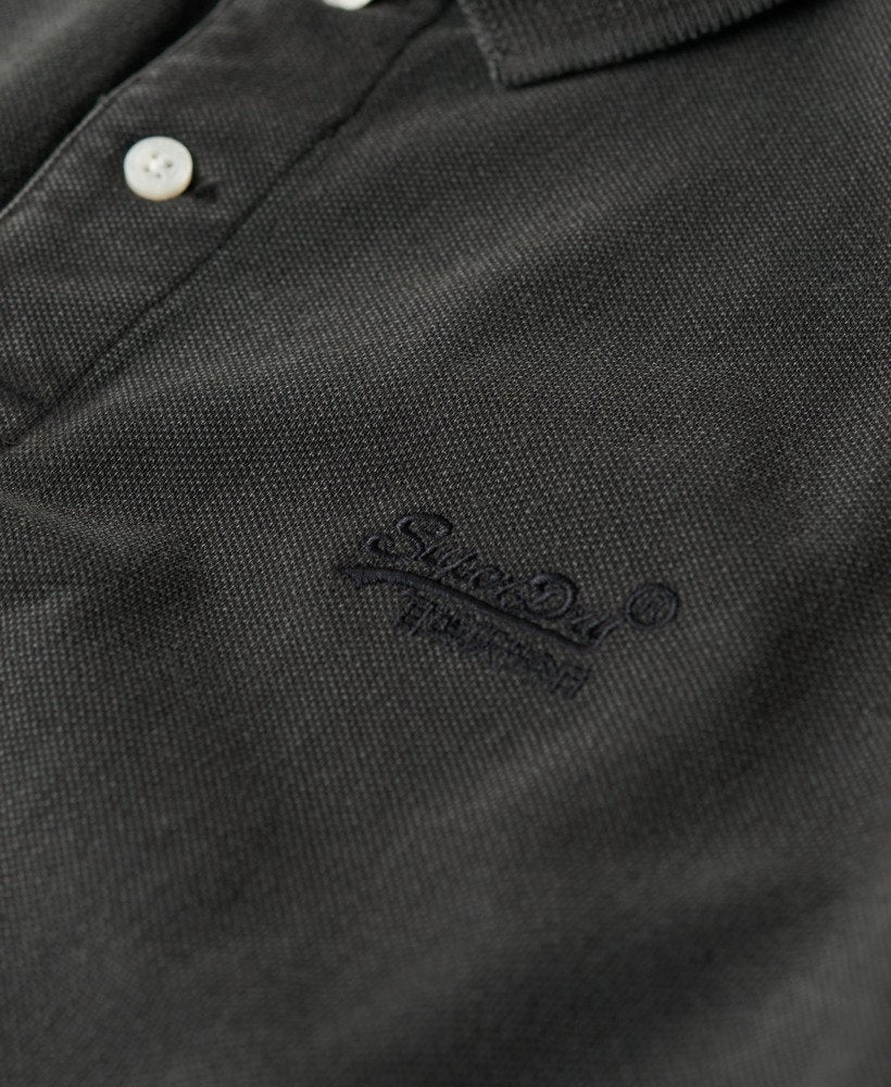 Vintage stijl polo shirt biologisch katoen heren – Lukas