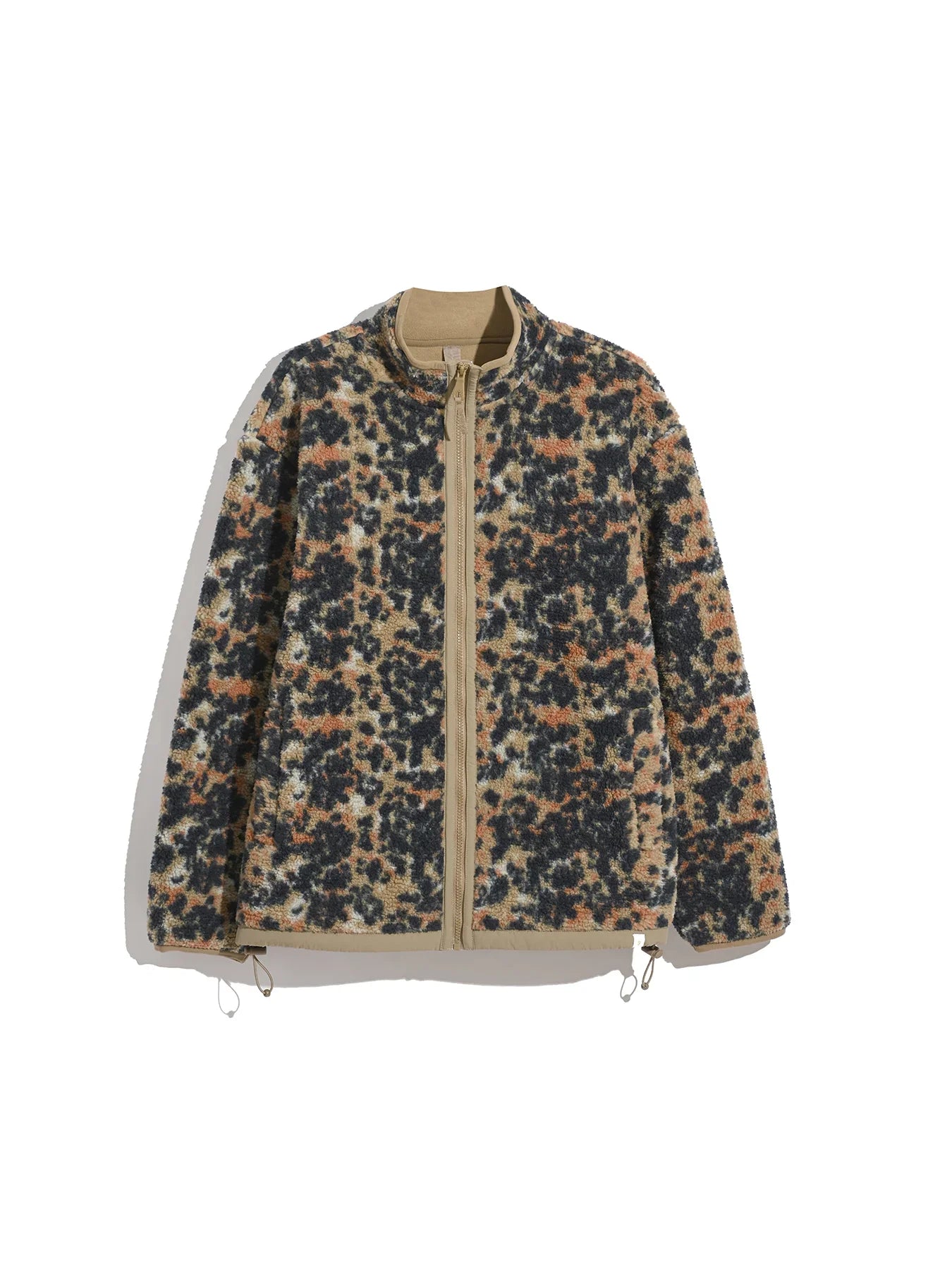 Recycled Fleece Jack met Camouflage Print - Max