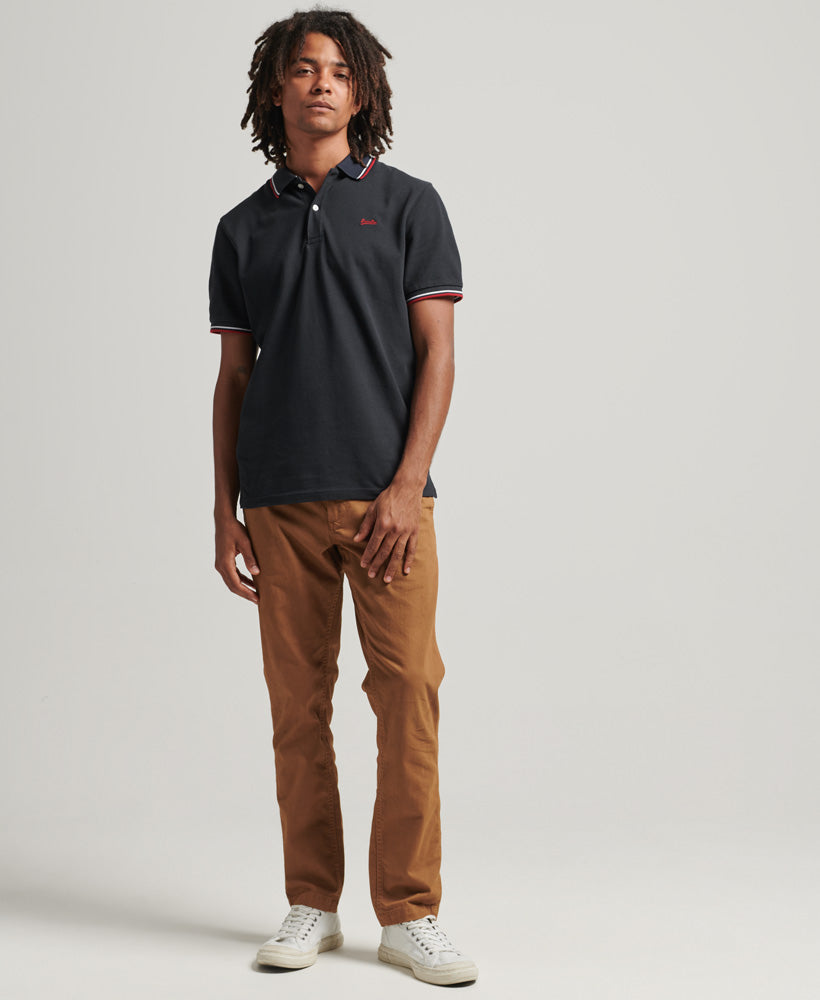 Vintage stijl polo shirt katoen heren – Max