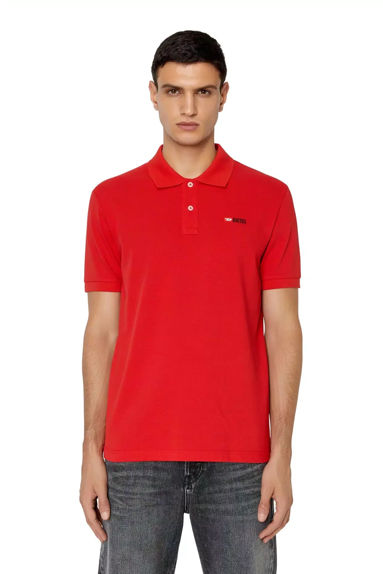Slim-Fit Polo Shirt met 3D Logo voor Heren - Max