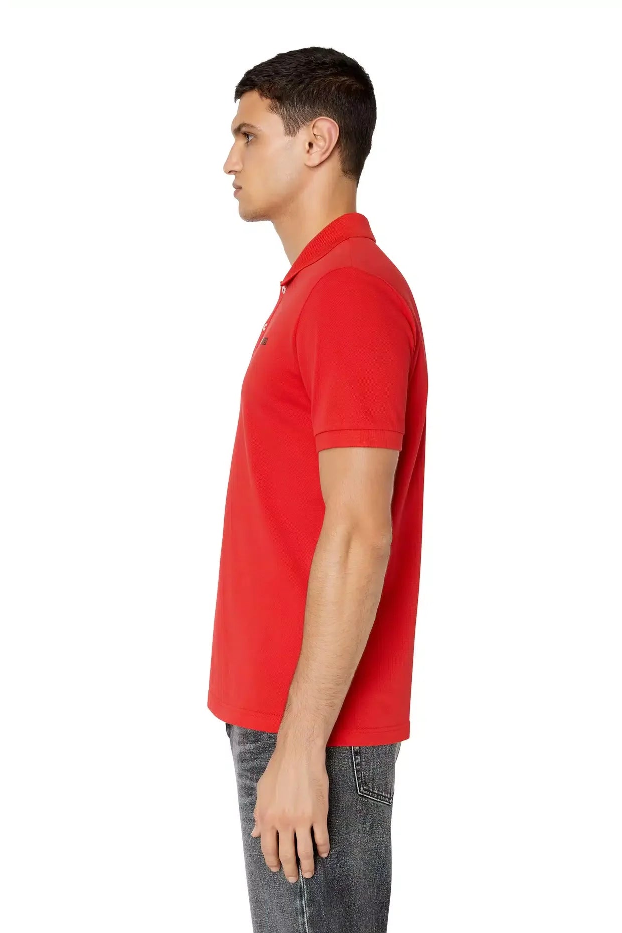 Slim-Fit Polo Shirt met 3D Logo voor Heren - Max