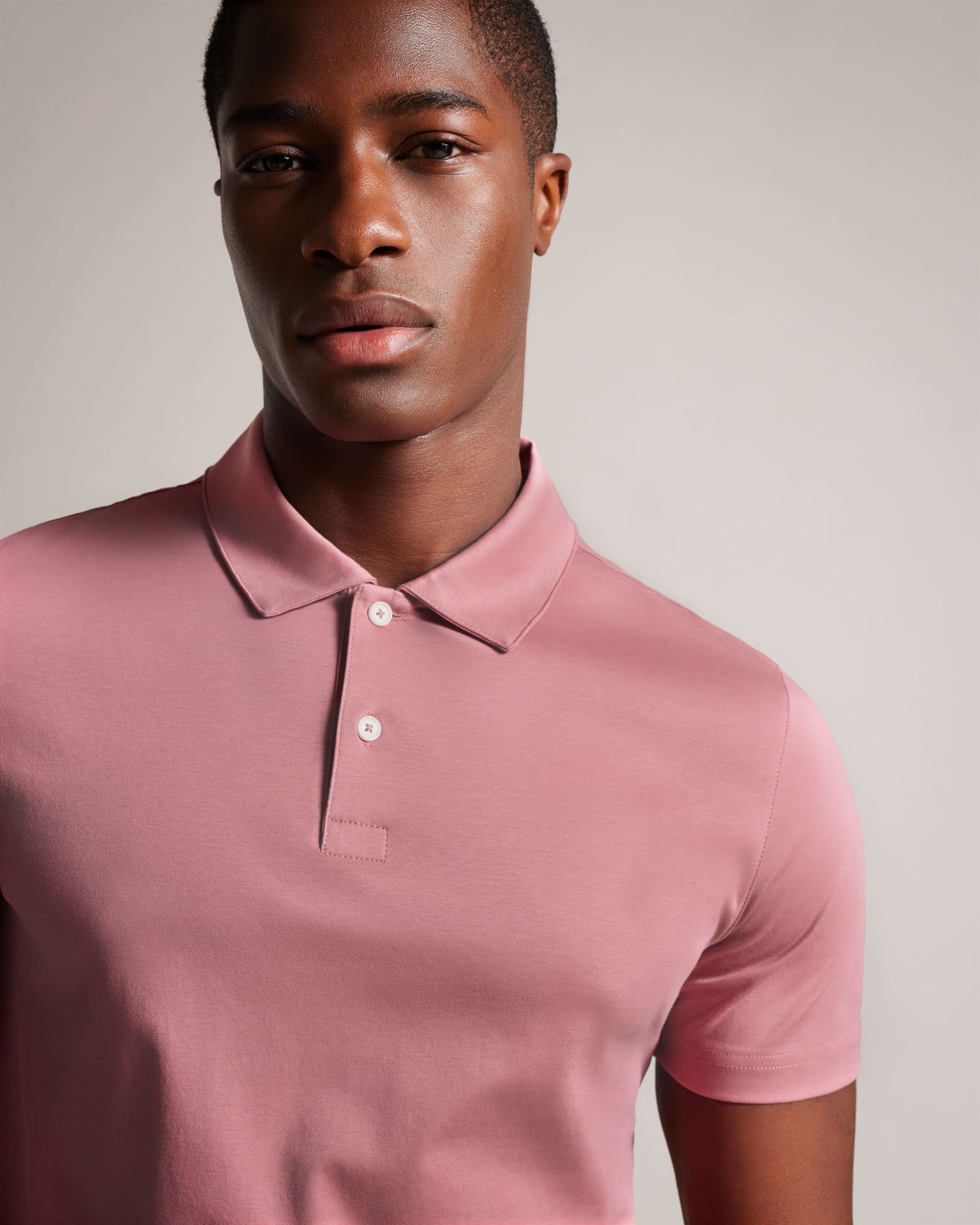 Katoenen slim fit polo shirt heren donkerblauw – Lars