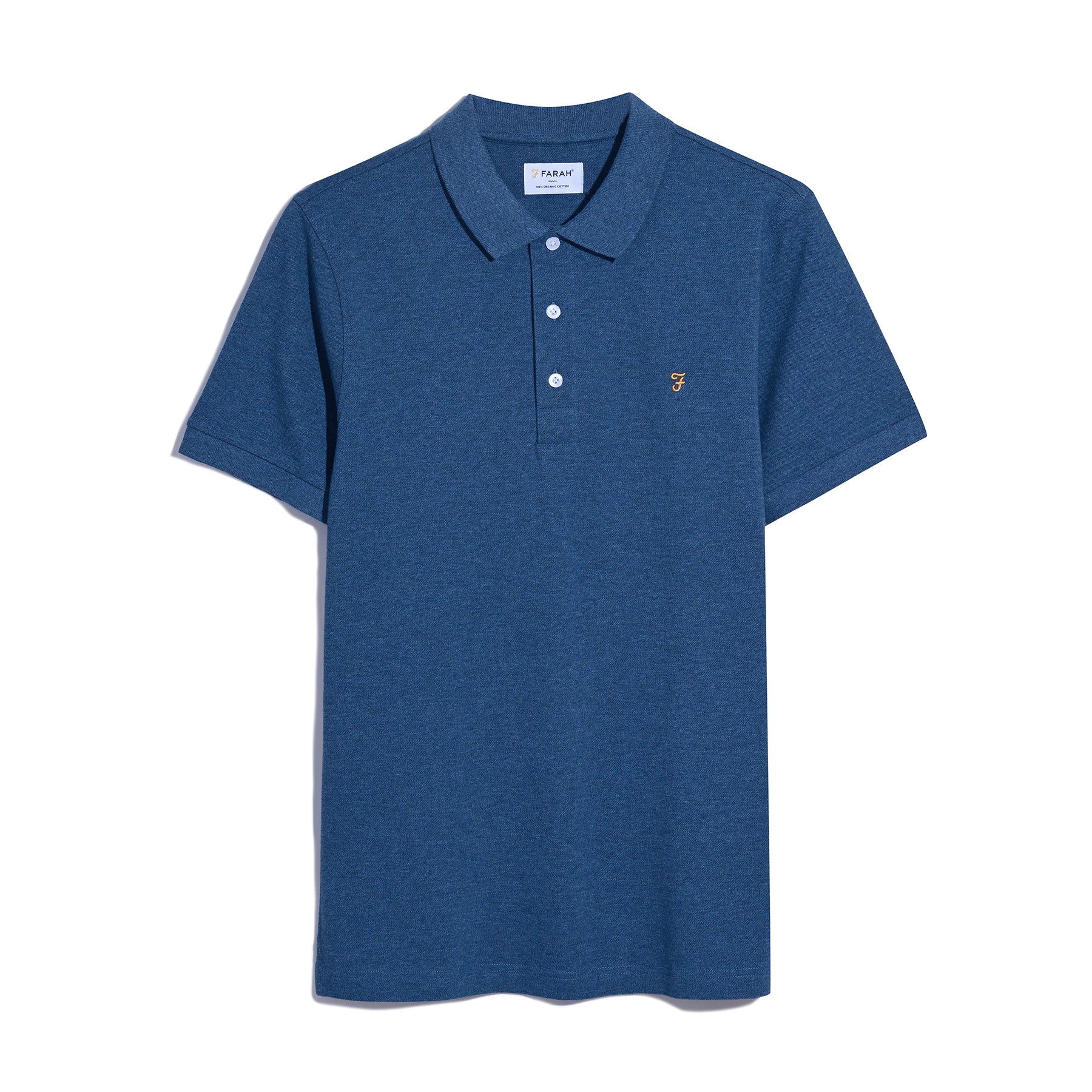 Slim fit biologisch katoen poloshirt heren wit – Joris
