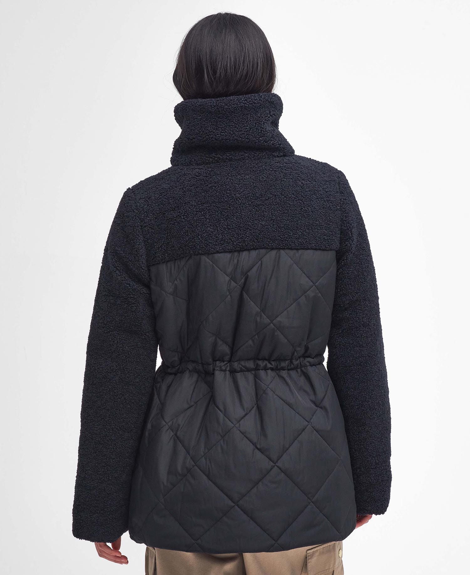 Warme gewatteerde damesjas met teddy fleece – Sophie