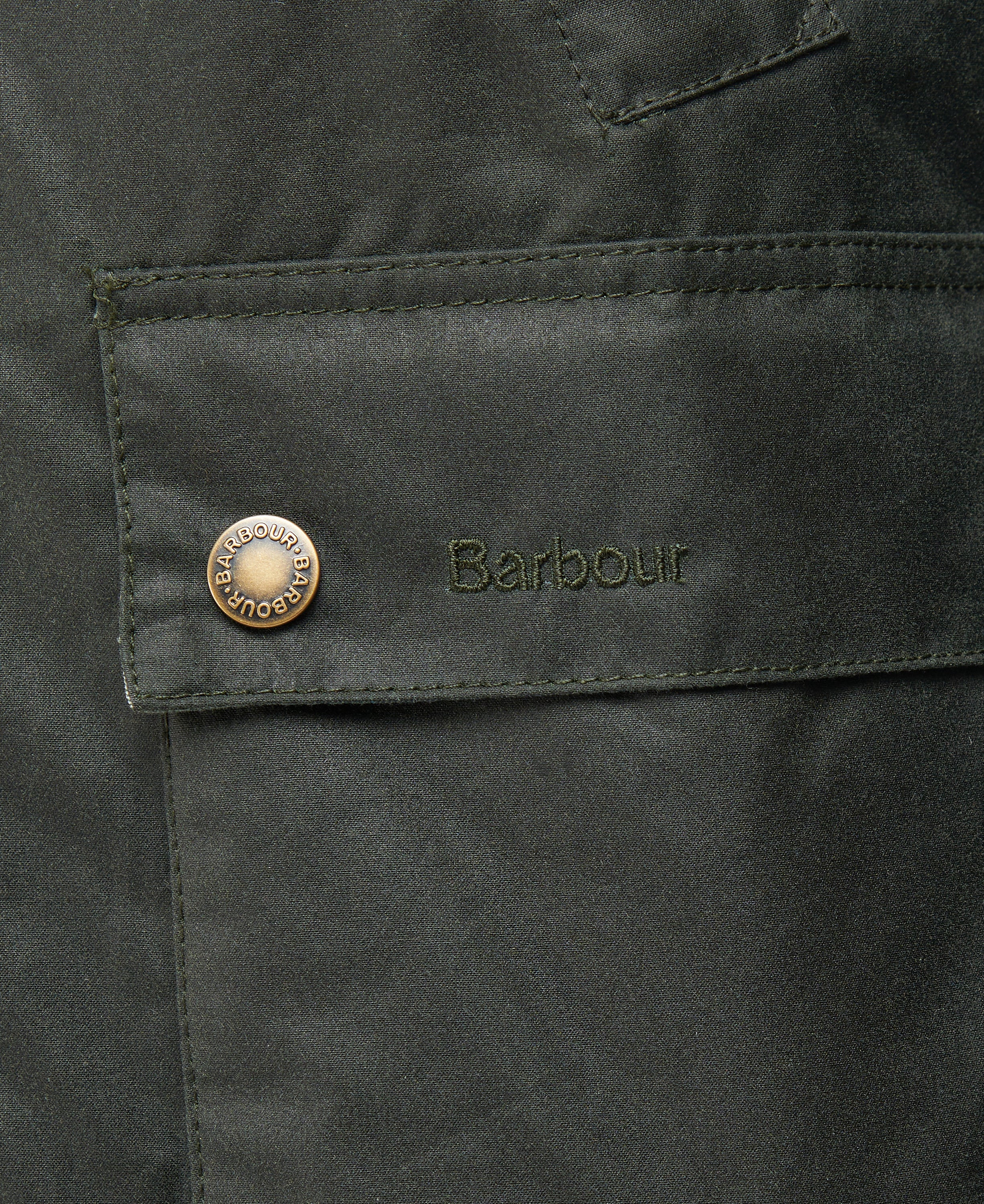Gewaxte Herenjas met Corduroy Kraag en Zakken – Bram