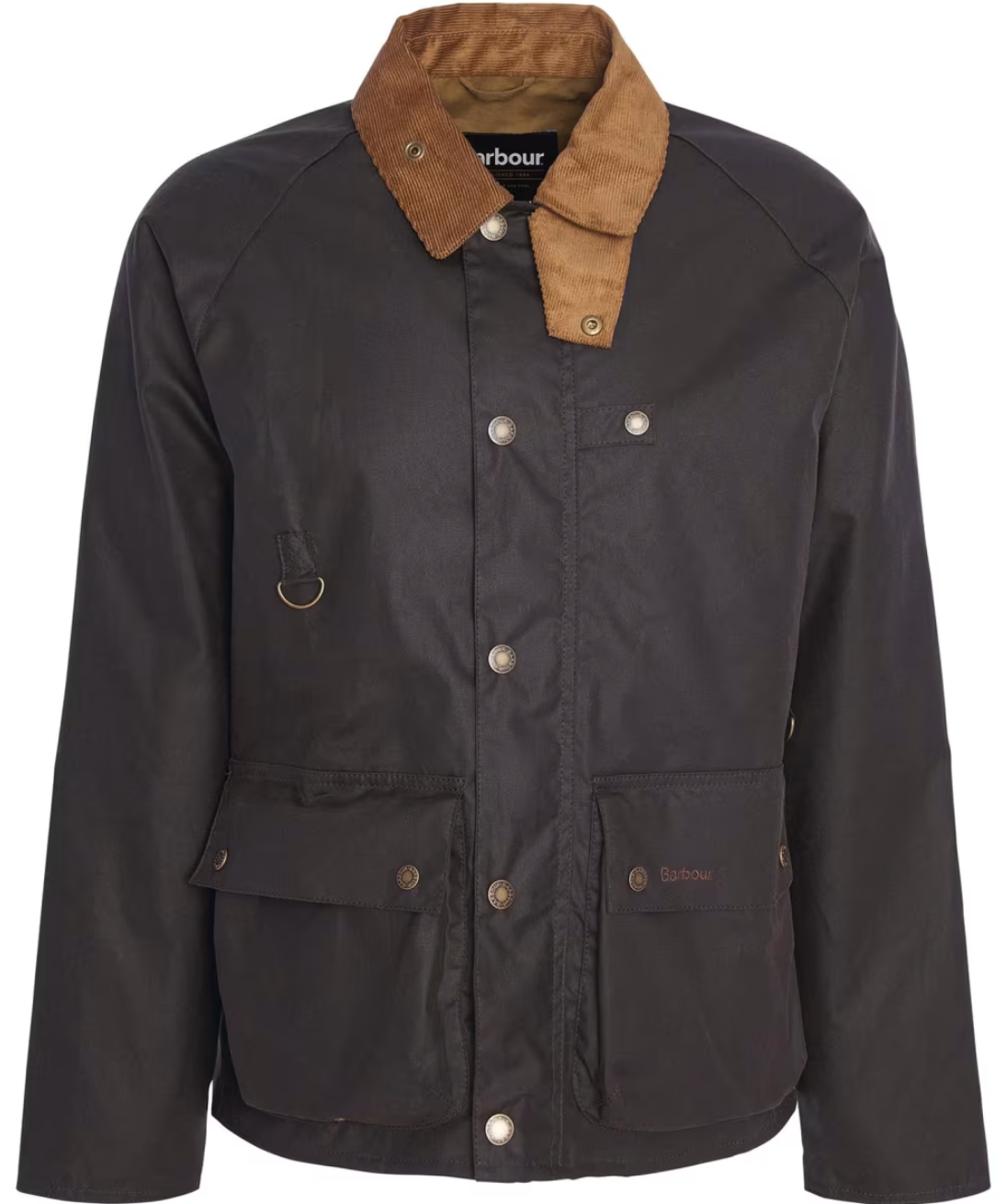 Gewaxte Katoenen Jas met Corduroy Kraag – Tim