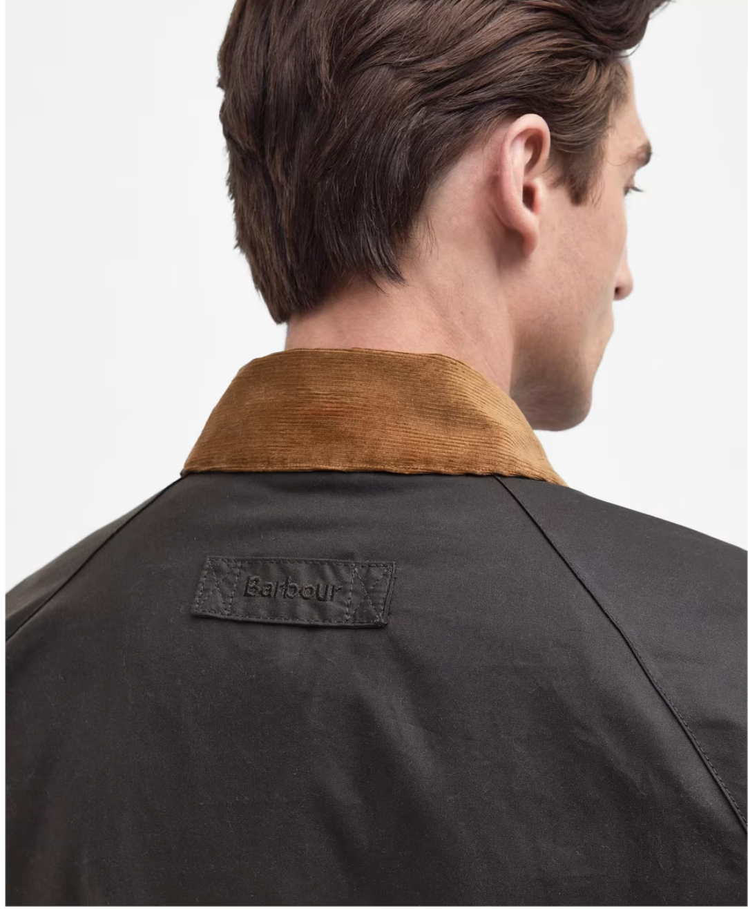 Gewaxte Katoenen Jas met Corduroy Kraag – Tim