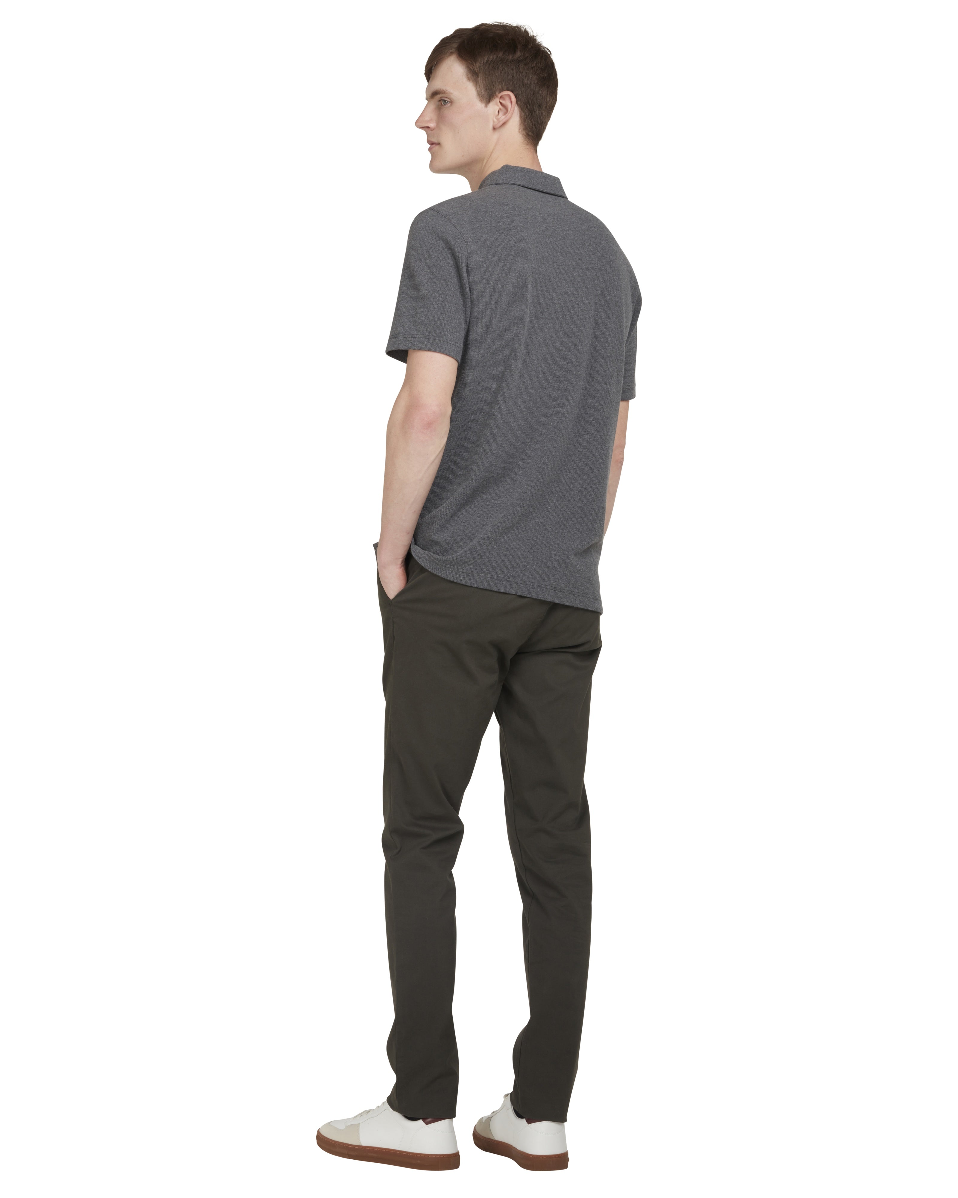 Golf Shirt met Golfprint voor Heren - David
